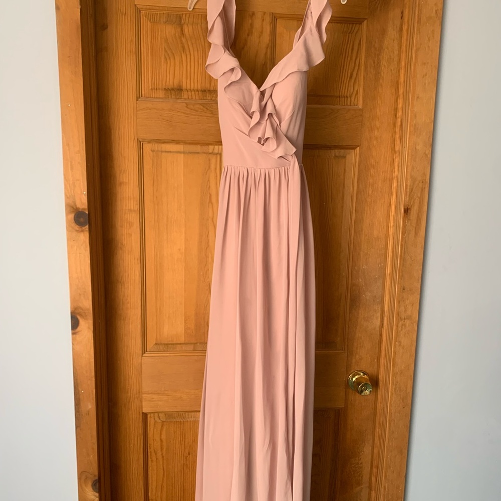 Revelry Bridesmaid Dress Rose Quartz.